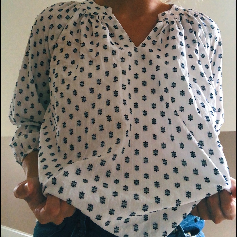 Universal Thread Patterned Blouse